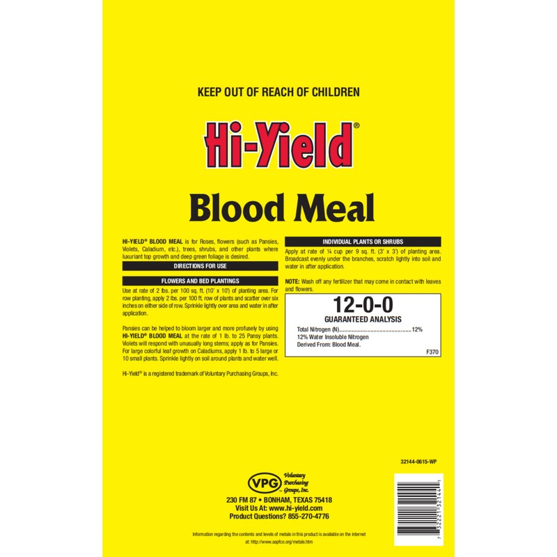 Hi-Yield (32144) Blood Meal 12-0-0 (2.75 lbs.)