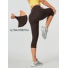 Heathyoga Capri Leggings for Women - High Waisted, Tummy Control,