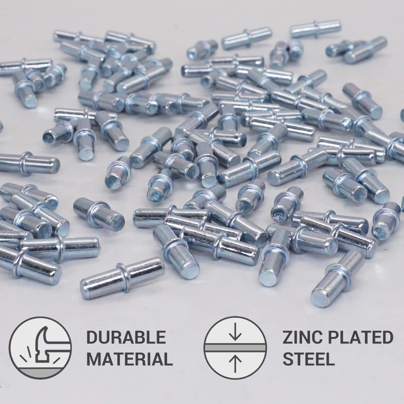 SKIR'CO (Pack of 100) Shelf Pins 4 x 16 mm
