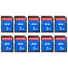 INDMEM 2GB SD Card, 10 Packs Class 4 2GB Flash