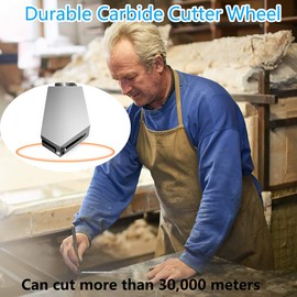 Glass Cutters 2-22mm- Glass Cutter Tool for Thick Glass Tiles Mirror Mosaic Cutting, Glass Cutting Tool with Aotomatic Oil Feed and Replaceable 3 Carbide Cutting Heads