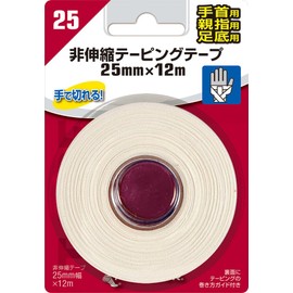 Mueller Non-Elastic Taping Tape for Wrists, 1.0 in x 39.2 ft (25 mm x 12 m), Pack of 1