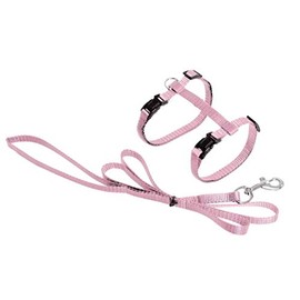 Flamingo Cat Harness with leash Ziggi Light pink 22-36cm 27-46cm 110cm 10mm