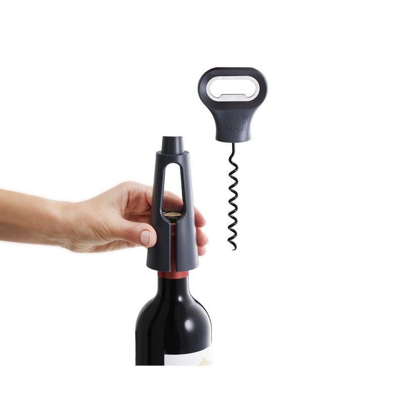 Joseph Joseph Duo 3-in-1 Corkscrew, Black