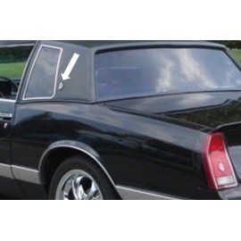 Mike's Montes 81-88 Monte Carlo Roof Emblem Sail Panel Pillar, Quarter Glass Crest Ornament