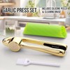 Drincarier Premium Garlic Press, Professional Garlic Mincer, Easy to Squeeze