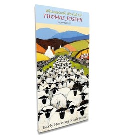 Thomas Joseph Magnetic Shopping List Pad - Funny Sheep - Early Morning Rush Hour Memo Notepad for Fridge
