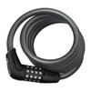 ABUS 5 Series Combo Coil Cable Lock, Black, 185cm/10mm