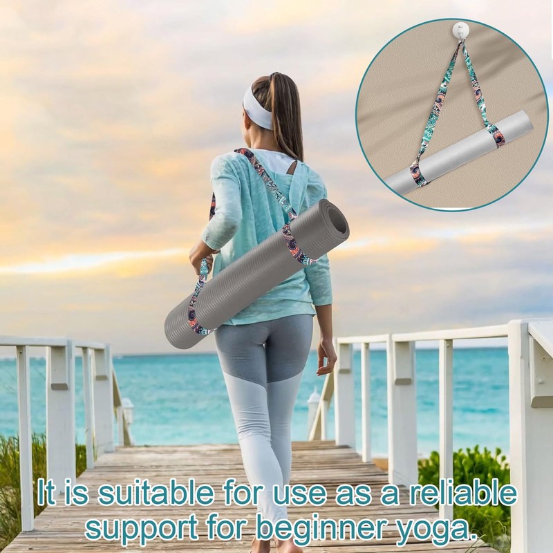 Yoga Mat Strap - Adjustable Durable Yoga Mat Carrier &