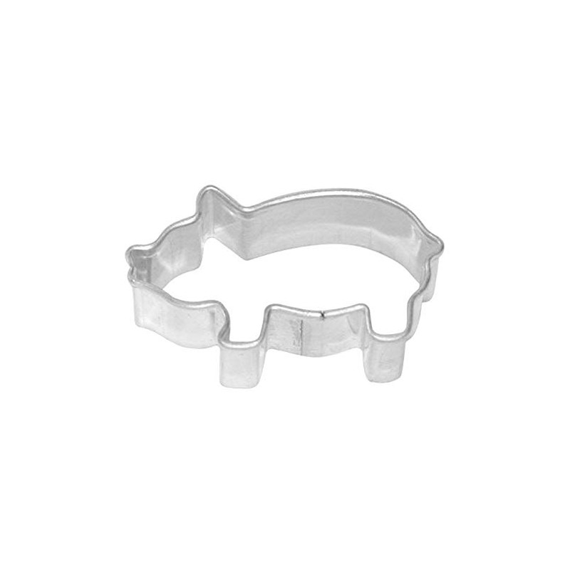 Birkmann 1010702210 Cookie Cutter Pig 4 cm, Plastic, Grey, 5