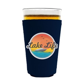 Lake Life Pint Glass Coolie (Navy)
