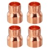 PATIKIL 1" to 3/4" ID Copper Reducer, 4pcs 99.9% Pure