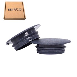 SKIR'CO Pack of 100 Plastic Hole Plugs, 14 mm, Furniture Hole Plugs, Drill Hole Cover Caps, Screw Hole Cover Caps (Anthracite S0)