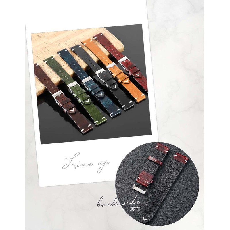 Calm Wristwatch, Oiled Leather Strap, Genuine Leather, Watch, Smartwatch, Band,