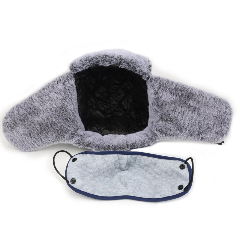 Trapper Hat Russian Warm Winter Hats for Men Windproof with