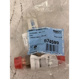 NIBCO HydraPure 3/4" Press Ball Valve (574599) Lead-Free Bronze CLPC585-80-LF