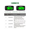 Yooreal Engine Water Oil Temperature Gauge Digital Tachometer Hour Meter,Alert