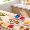 CJT 12 Sets Reusable Compartment Condiment Container with Lids -