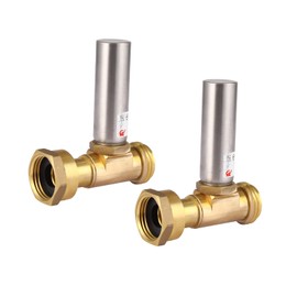 GUOFIS 2Pack S-241 Straight Water Hammer Arrestor for Washing Machine,3/4 Inch Swivel FHT x 3/4 Inch MHT Reduce Noise Water Hammers Arrestors(HAMMER020-2Pack)
