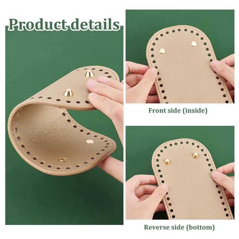 PH PandaHall 4pcs Bag Bottom Oval Bottom Nail Bag Craft