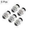 QUARKZMAN 5 Stück Pneumatik Steckverbinder, Schlauchverbinder 5/32" Rohr OD x