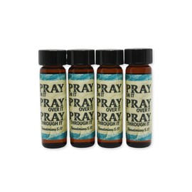 His Word Anointing Oil Gift Set, Pray Without Ceasing, Extra Virgin Olive Oil, 4 .25 oz. Bottles