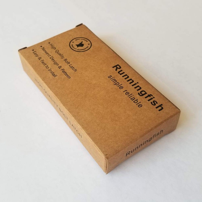 Runningfish Antique Barrel Bolt Buckle Heavy Duty,Solid Brass Thickened Door