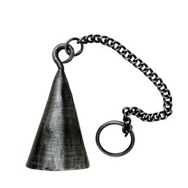 Living Ideas Iron Candle Snuffer, Hand Forged, Blacksmith Finish, Rustic Style, Perfect for Home Decor
