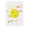 'You Make The Sun Shine For Me' Temporary Tattoo -