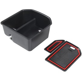 PIUGILH Compatible with Volkswagen T-ROC Centre Console Glove Box Armrest, Storage Box for Centre Consoles with Non-Slip Pad, Centre Console Organiser T ROC Accessories