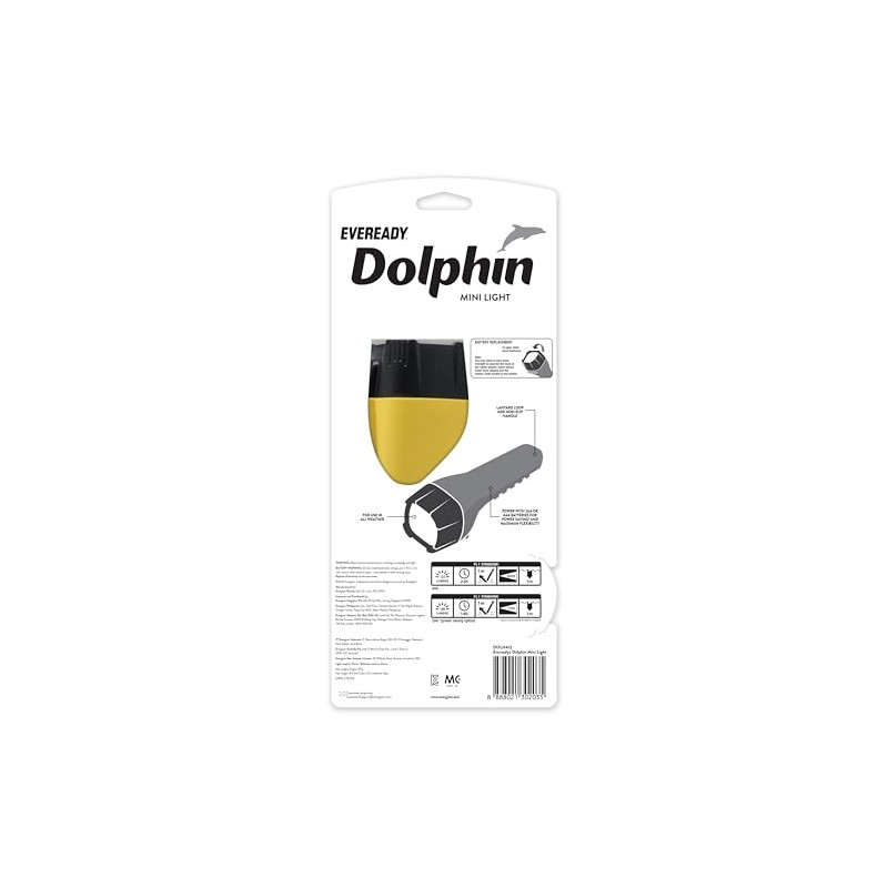 Eveready Dolphin Mini Light - Linterna LED Flotadora Resistente al