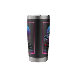 Vaporwave 80s 90s VCR Player & Tape Retro Vintage Stainless Steel Insulated Tumbler