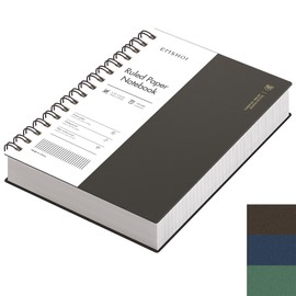 EMSHOI A5 Spiral Notebook College Ruled Lined Journal, Small 5.7" X 8.22", 300 Pages/150 Sheets, 100gsm Thick Paper, Waterproof Hardcover, for Office School Women Men Work Writing Notes, Coffee