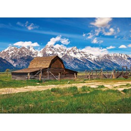 LI-LOVE Jigsaw Puzzles for Adults 500 Pieces Grand Teton National Park 500 Piece Puzzle Precise Interlocking Thick Sturdy Cardboard Family Game Age 14+