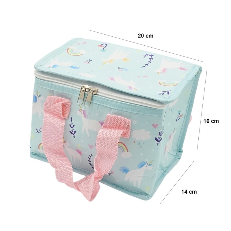 ARKRAFT Girls Unicorn Cool Bag 20 x 16 x 14