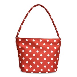 OULIGET Polka Dot Small Shoulder Bag, Stylish Tote Bag Hobo Handbags for Women,Underarm Purse with Magnetic Snap, Red