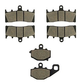 SOMMET Motorcycle Brake Pads Front and Rear for Kawasaki ZX9R 1996-2001