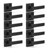 KNOBWELL 10 Pack Door Handles Black Interior Lever Dummy Door