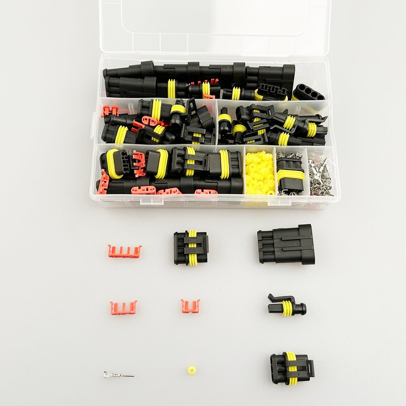 Waterproof Automotive Electrical Wire Connectors,352Pcs 26 Sets Male and Female