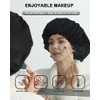 Gorro Ducha Gorros Mujer Reutilizables Impermeables Dos Capas Grandes Adecuados