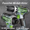 WORKPRO 20V Cordless Drill Combo Kit Drill Driver&Impact Driver 2x