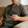 AdiStylinno Men’s Leather Wallet, RFID Blocking Bifold Men’s Wallets Bussiness