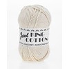 Jarol King Cotton Knitting & Crochet Yarn. Excellent Value Cotton Yarn Available in 2 Neutral Shades, 100% Cotton, 160 Metres, 100g Balls, Single Ball, Cream