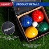 ropoda 90mm Bocce Ball Set with 8 Polyresin Balls, Pallino,