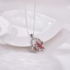 TALYKONG Cardinal Necklace for Women Red Cardinal Heart Pendant Mothers