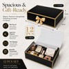 Joyvera 12 Pack Black Gift Boxes with Lids, 12 x