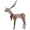Northlight 47" LED Lighted Standing Rattan Reindeer Outdoor Christmas Decoration