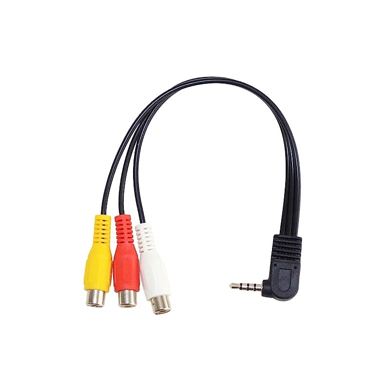 KAUMO RCA to 4 Pole 3.5mm Mini Plug Converter Cable