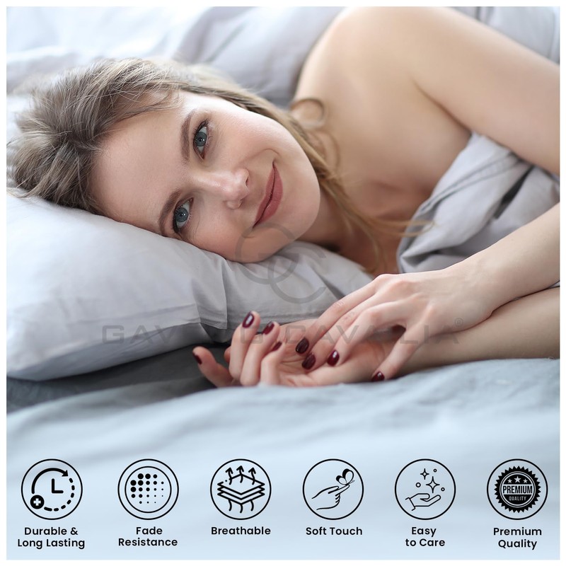 Extra Deep Fitted Sheets Double Bed- Luxury Bedding Soft Bottom