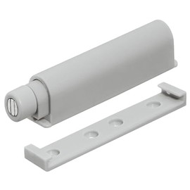 cyclingcolors 1 x Push to Open Magnetic Door Catch Furniture Catch Cabinet Spring Catch Drawers Push Lock Furniture Construction Improved Door Opener, Grey